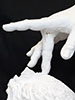 sculpture, The hand of the creator, gesso, marble